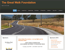 Tablet Screenshot of greatwalkfoundation.com.au